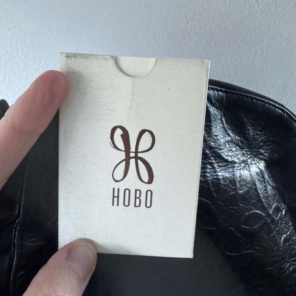 Women's Hobo Evella Geometric Emboss Black Leather - Picture 7 of 7